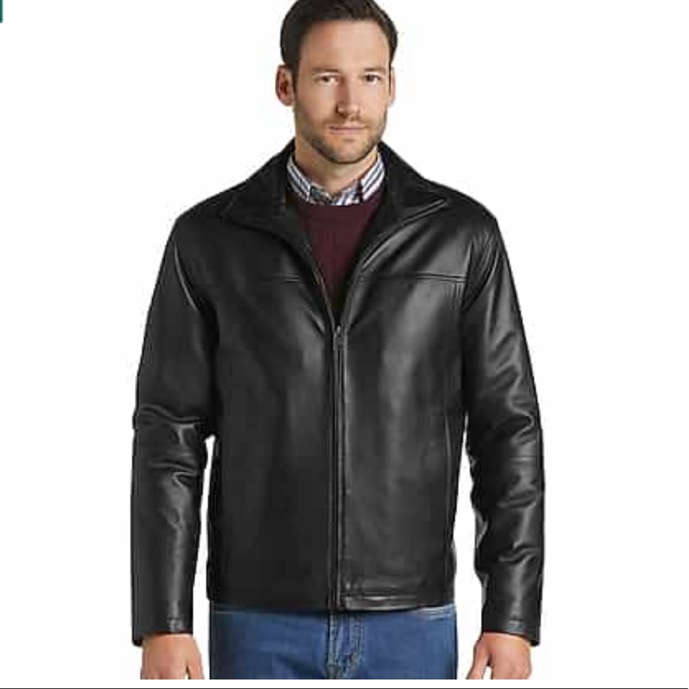 Joseph A. Bank Executive Collection Leather Jacket